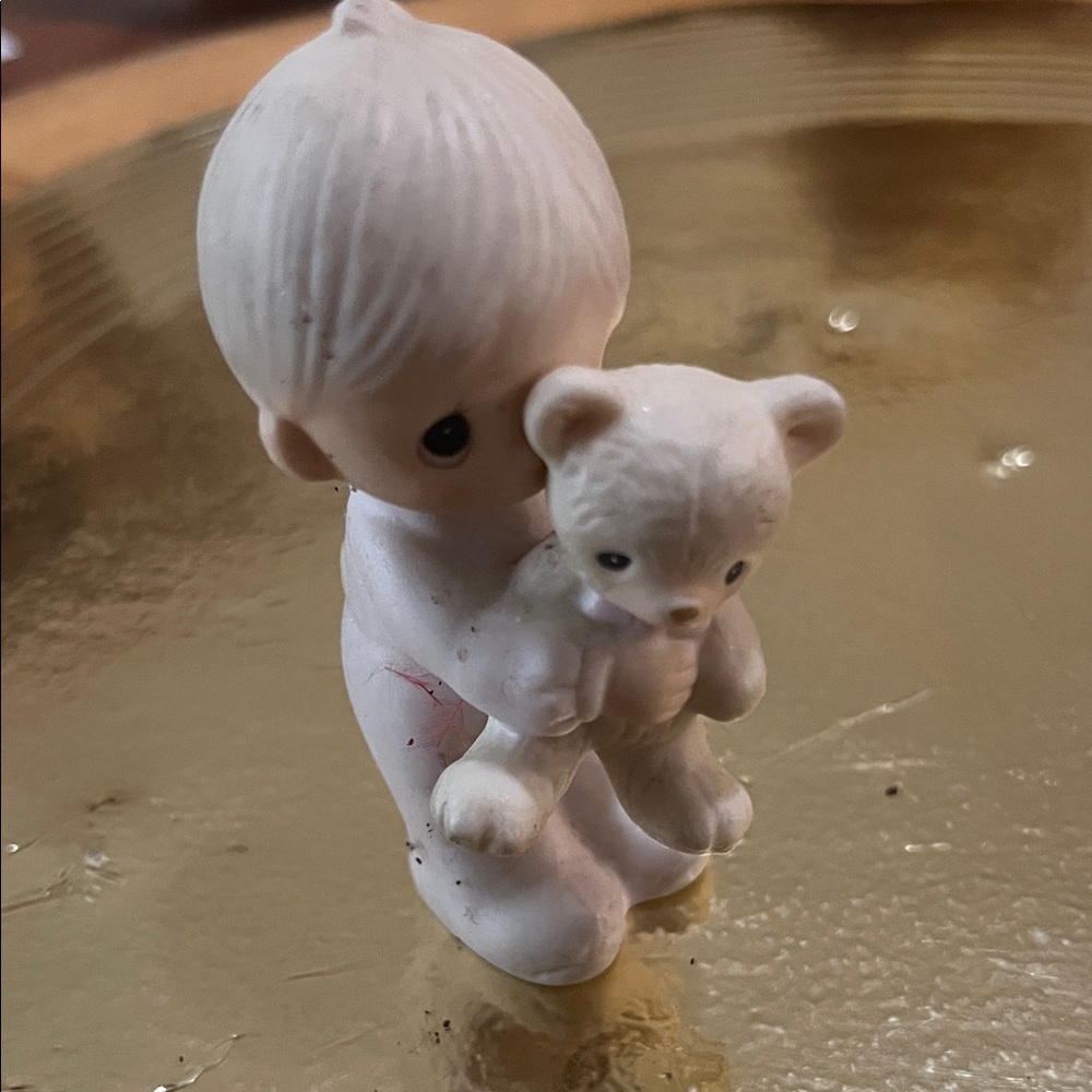 Jonathon & David Figurine Boy with Teddy Bear